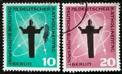 BB179-80p / Németország - Berlin 1958 Katolikusnap bélyegsor pecsételt