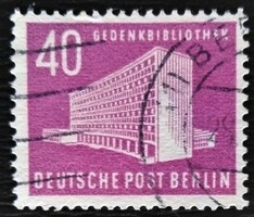 BB123p / Németország - Berlin 1954 Berlini Épületek bélyegsor 40 Pf. értéke pecsételt
