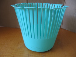 Retro green plastic basket