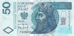 50 zloty zlotych 1994 Lengyelország Gyönyörű