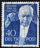 BB124p / Németország - Berlin 1954 Richard Strauss bélyeg pecsételt