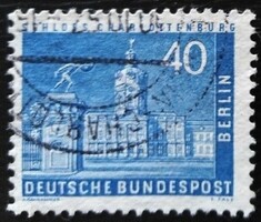 BB150p / Németország - Berlin 1958 Berlin városképei bélyegsor 50 Pf. értéke pecsételt