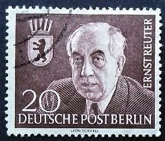 BB115p / Németország - Berlin 1954 Dr. Ernst Reuter bélyeg pecsételt