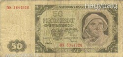50 zloty zlotych 1948 Lengyelország 3.