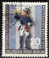 BB120p / Németország - Berlin 1954 Bélyegkiállítás bélyeg pecsételt