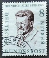 BB164p / Németország - Berlin 1957 Híres Berlini Férfiak bélyegsor 8 Pf. értéke pecsételt