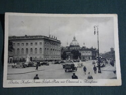Képeslap,Postcard,Germany,Berlin,Kaiser Franz Joseph Platz mit Ehrenmal u. Zeughaus , 1936