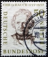 BB172p / Németország - Berlin 1957 Híres Berlini Férfiak bélyegsor 50 Pf. értéke pecsételt