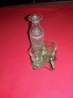Antique small alpaca drinking glass / dressing set in very nice condition according to the pictures