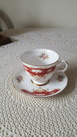 Beautiful English Queen Anne bone china tea cup + saucer