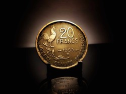 France 20 francs, 1953 mint mark b - beaumont-le-roger