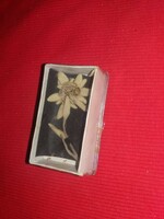 Antik lengyel kirándulási emlék - Zakopane - szárított havasi gyopár dobozában a képek szerint