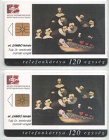 Hungarian telephone card 0936 1999 ef. István Zámbó 40,600-29,400 pcs.