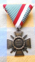 War Medal Fire Cross with matching war ribbon t1- copy