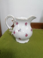Zsolnay porcelain rose pattern milk spout