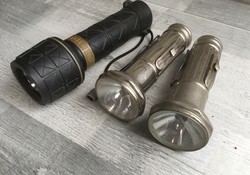 3 Old flashlights together