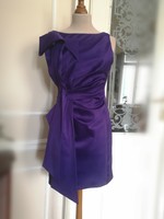 Karen millen size 36-38, exclusive purple casual satin dress