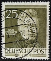 BB98p / Németország - Berlin 1952 Híres Berliniek I. bélyegsor 25 Pf. értéke pecsételt