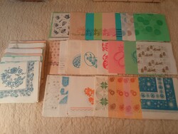 100 piece retro napkin collection, normal size paper napkins