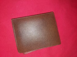Old German brown leatherette folding men's wallet sparkasse as shown in the pictures