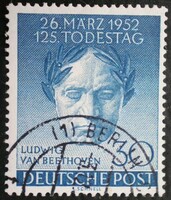 BB87p / Németország - Berlin 1952 Ludwig von Beethoven bélyeg pecsételt