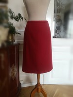 Georges rech size 42 red pure wool skirt