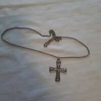 Necklace with an artistic crucifix pendant