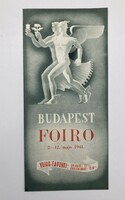 Konecsni György (1908-1970): Budapesti Nemzetközi Vásár, 1941 - kihajtható kiadvány