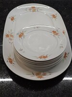 Retro Alföldi porcelán kínáló készlet elérhető tál tányér