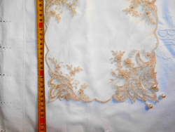 Tulle embroidery--breath-thin, very beautiful, embroidered tulle lace with pearls