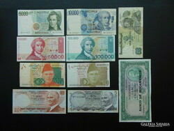 10 Pieces of foreign banknote mix - lot!