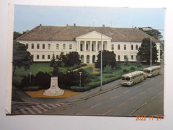Régi, retró postatiszta képeslap: Makó, Városi Tanácsház (1979)