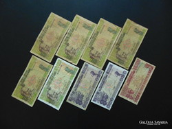 Guinea 9 franc banknotes lot!