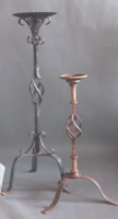 Huge 75 cm 2 wrought iron candle holders negotiable art and craft