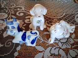 3 porcelain figurines 8-10 cm. XX
