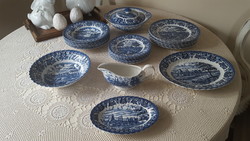 Beautiful British Ancor English faience tableware set of 23 pieces.