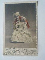 D201804 Régi képeslap -   Rokokó kosztümök -fiatal pár   - divat  -   1902     Lemonnier  Párizs