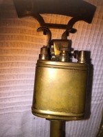 Oldtimer- steampunk gasoline table lighter with copper stand (206)