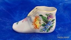 Herend porcelain, floral shoes.