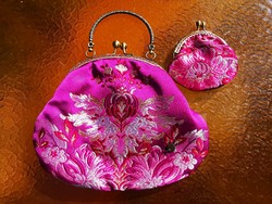 Embroidered casual bag with wallet