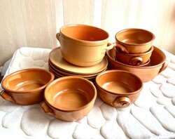 Brand new ceramic tableware for 6 people, 14 pieces