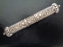 Antique silver needle holder, from a sewing kit