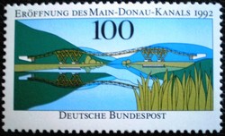 N1630 / Germany 1992 the opening of the Main Danube Canal stamp postal clear