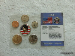 Usa 6 coins in a blister