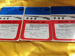 Hunting rifle warranty cards 80s