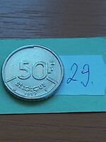 Belgium belgique 50 francs 1987 nickel, i. King Baudouin 29