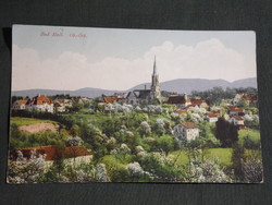Postcard, Austria, Bad Hall Oberoesterreich, Bad Hall view, church, 1929