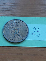 Denmark 5 öre 1969 bronze, ix. King Frederick 29