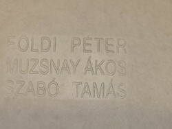 Folder showing the work of ákos-szabó Tamás Péter-Muzsnay Földi + 3 etchings