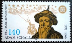 N1607 / Germany 1992 j. A. Schall von bell stamp postmaster